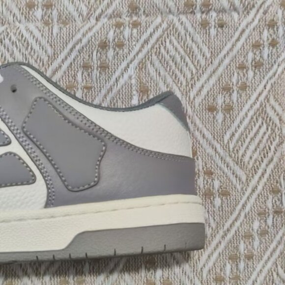 AMIRI Skel Top Low Grey & White Leather Sneakers main image 6